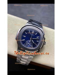 Patek Philippe Nautilus 5980/1A 40th Anniversary Chronograph Caja Acero en Dial Morado - Réplica Espejo 1:1