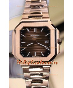 Patek Philippe Cubitus 5821 Dial Oro Rosado Marrón Reloj Réplica Suizo