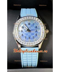 Patek Philippe Super Clone Aquanaut LUCE 5072-001 Automatic en Dial Azul 35MM