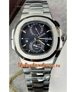Patek Philippe Nautilus 5990/1A Caja Acero 904L en Dial Negro - Réplica Espejo 1:1