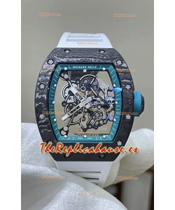 Richard Mille RM055 Negro NTPT Reloj con Movimiento Auténtico Vaucher Réplica Super