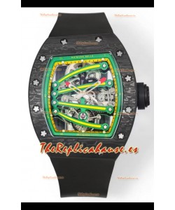 Richard Mille Super Clone RM59-01 Caja Carbono NTPT Dial Verde Reloj Réplica Suizo