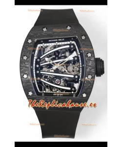 Richard Mille Super Clone RM59-01 Caja Carbono NTPT Dial Negro Reloj Réplica Suizo