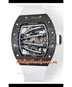 Richard Mille Super Clone RM59-01 Caja Carbono NTPT Dial Negro Reloj Réplica Suizo