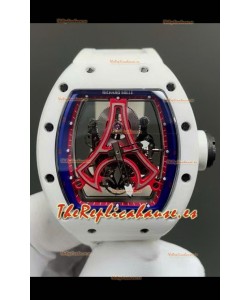 Richard Mille RM52-03 Paris Saint-Germain Tourbillon Cerámica Blanca Reloj Réplica Suizo 