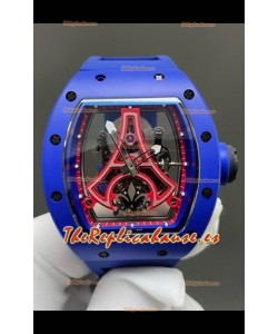 Richard Mille RM52-03 Paris Saint-Germain Tourbillon Cerámica Azul Reloj Réplica Suizo 