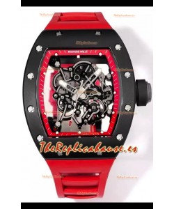 Richard Mille Super Clone RM055 Caja Cerámica con Reloj Genuino Tourbillon