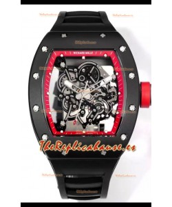 Richard Mille Super Clone RM055 Caja Cerámica con Reloj Genuino Tourbillon
