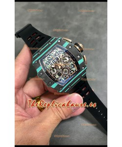 Richard Mille RM11-03 Carbono Forjado Casing 1:1 Calidad Espejo Reloj Réplica Suizo