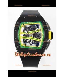Richard Mille Super Clone RM61-01 Negro Ceramic Correa Negra Reloj Réplica Suizo