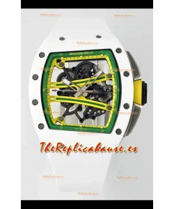 Richard Mille Super Clone RM61-01 Blanco Caja Cerámica Strap Reloj Réplica Suizo