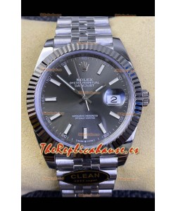 Rolex Datejust 41MM Cal.3135 Movement Swiss Replica Watch in 904L Steel / Gris Dial