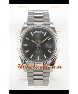 Rolex Day Date Super Clone Dial Gris 40MM 210 Gramos Reloj Réplica Suizo