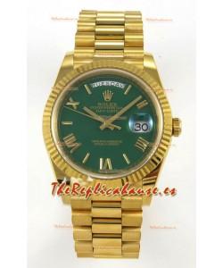 Rolex Day Date Super Clone Dial Verde 40MM 220 Gramos Reloj Réplica Suizo