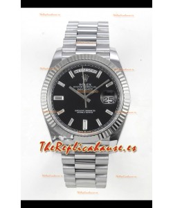 Rolex Day Date Super Clone Dial Negro 40MM 188 Gramos Reloj Réplica Suizo