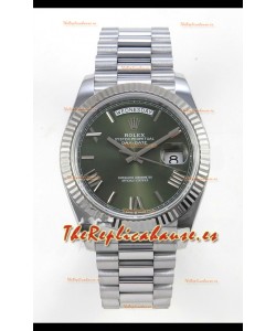Rolex Day Date Super Clone Dial Verde 40MM 188 Gramos Reloj Réplica Suizo