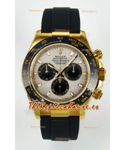 Rolex Daytona Super Clone 116518 Oro Amarillo Dial Meteorito Movimiento Original Cal.4130