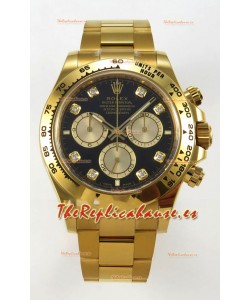Rolex Daytona Super Clone 116508 Oro Amarillo - Dial Negro Movimiento Original Cal.4131