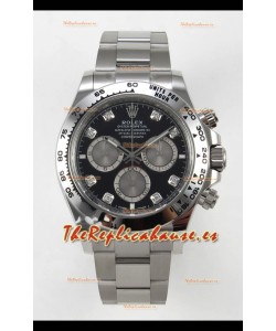 Reloj Rolex Daytona Super Clone 126509 Dial Negro Movimiento Cal.4131 - Acero 904L