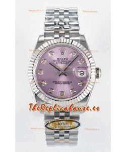 Rolex Super Clone Datejust ETA 2688 Movement 31MM Reloj Caja Acero Inoxidable Dial Rosa