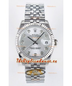 Rolex Super Clone Datejust ETA 2688 Movement 31MM Reloj Acero Inoxidable Caja y Dial
