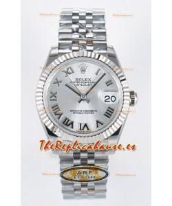 Rolex Super Clone Datejust ETA 2688 Movement 31MM Reloj Acero Inoxidable y Dial Romanos