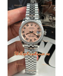 Rolex Super Clone Datejust ETA 2688 Movement 31MM Reloj Caja Acero Inoxidable Dial Champange