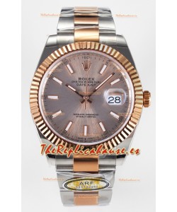 Rolex Super Clone Datejust ETA 3235 Movement 41MM Reloj y Dial Chapados en Oro Rosado Dos Tonos