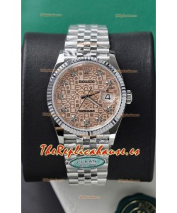 Rolex Super Clone Datejust ETA 3235 Movement 36MM Sundust Computer dial 36MM Reloj Caja Acero