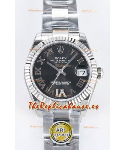 Rolex Super Clone Datejust ETA 2688 Movement 31MM Acero Inoxidable Reloj Dial Gris 