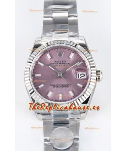 Rolex Super Clone Datejust ETA 2688 Movement 31MM Reloj Acero Inoxidable Dial Rosa 