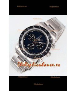 Rolex Daytona Super Clone BLAKEN Paul Newman Dial Negro Reloj Réplica Suizo - Movimiento 4130
