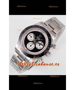 Rolex Daytona Super Clone BLAKEN Paul Newman Dial Negro Reloj Réplica Suizo - Movimiento 4130