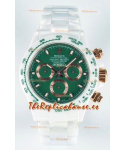 Rolex Daytona AET Remould Dial Verde Octuro Correa Entera en Cerámica en Movimiento Cal.4130
