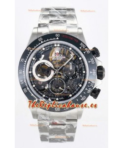 Rolex Daytona Super Clone Artisans De Geneve Acero Inoxidable Reloj Bisel Cerámica Negro