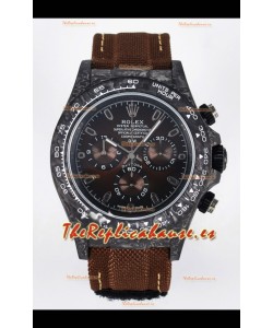 Rolex Daytona Super Clone DiW Edition Reloj Fibra Carbono en Dial Marrón - Movimiento Cal.4130
