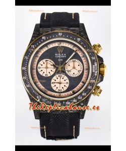 Rolex Daytona Super Clone DiW Edition Reloj Fibra Carbono en Dial Gris - Movimiento Cal.4130