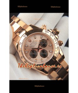 Rolex Daytona Movimiento Japonés Caja de Oro Reloj Réplica en Dial Champange