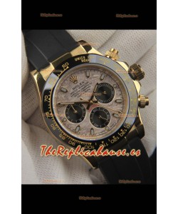 Rolex Daytona Movimiento Japonés Caja de Oro Reloj Réplica en Dial Patrón Meteorito 