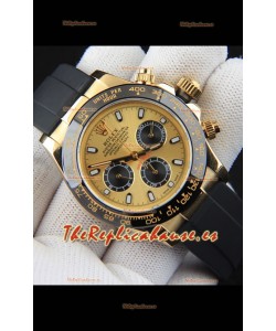 Rolex Daytona Movimiento Japonés Caja de Oro Reloj Réplica en Dial Dorado 