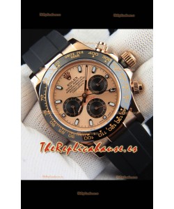 Rolex Daytona Movimiento Japonés Caja de Oro Reloj Réplica en Dial Champange 