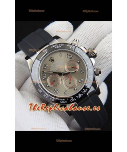 Rolex Daytona Movimiento Japonés Caja Acero Reloj Réplica en Dial Gris