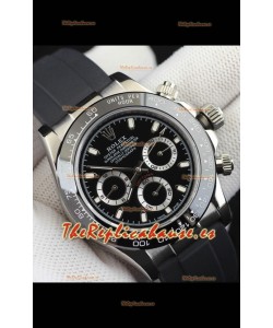 Rolex Daytona Movimiento Japonés Caja Acero Reloj Réplica en Dial Negro