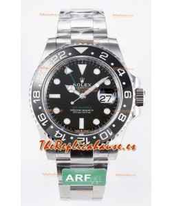 Rolex GMT Masters II Super Clone 126710GRNR "Bruce Wayne" Acero 904L Correa Oyster Reloj Réplica Suizo