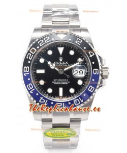 Rolex GMT Masters II Super Clone 126710BLNR Batman Movimiento Cal.3285 Reloj Réplica Suizo