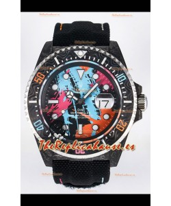 Rolex GMT Masters II Super Clone DiW Edition Réplica Suiza Ligera Reloj Caja Carbono