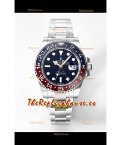 Rolex GMT Masters II Super Clone m126710BLRO PEPSI Movimiento Cal.3285 Réplica Suiza - Reloj Ultimate Acero 904L