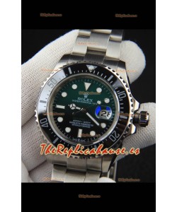 Rolex Sea Dweller Movimiento Japonés Reloj Réplica Dial Verde 43MM