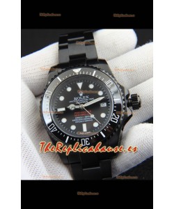 Rolex Sea Dweller Movimiento Japonés Reloj Réplica Dial Negro 44MM
