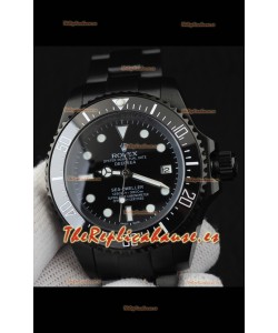 Rolex Sea Dweller Movimiento Japonés Reloj Réplica Dial Negro 44MM